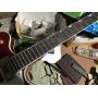 Custom Double F Hollow Body Jazz Electric Guitar with Golden Tremolo Quilted Flame Maple Top Guitar