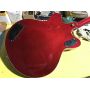 Custom Double F Hollow Body Jazz Electric Guitar with Golden Tremolo Quilted Flame Maple Top Guitar