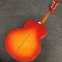 Custom Flamed Maple Back Side SJ200 Jumbo Acoustic Guitar in Tobacco Color