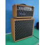 Custom Overdrive Grand Amp with 112 Cabinet V30 Speaker in Blue Brown Tolex
