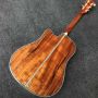 Custom 41 Inch KOA Wood Dreadnought Cutaway Body Acoustic Guitar