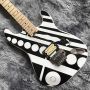 Custom Kinds Irregular Body Style Water Transfer Printing Electric Guitar and Bass OEM Order Grand Guitar