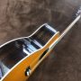 Custom Grand Folk Acoustic Guitar OM42 Style Herringbone Binding Wooden Guitar