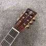 O-28AA Custom 5A Solid KOA Back Side 39 Inch OOO Body Real Abalone Beveling Ebony Fingerboard Acoustic Guitar