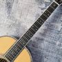 Custom 39 inch OOO Body 42s Abalone Binding Torch Inlay Slotted Headstock Acoustic Guitar