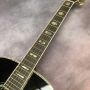 Custom 41 Inch Dreadnought D Body 45 BK Painted Real Abalone Onlaid with Ebony Fingerboard Acoustic Guitar