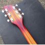 Custom Ricken 370 Electric Herringbone Fishbone Binding Guitar Chrome Hardware Hollow Electric Guitar with 3pcs Neck in Sunset Color 