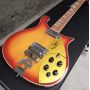 IN STOCK Custom Grand 12 Strings 660 Model Neck Through Body Electric Guitar with Fishbone Binding Vibrato Bridge in Red