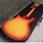 IN STOCK Custom Grand 12 Strings 660 Model Neck Through Body Electric Guitar with Fishbone Binding Vibrato Bridge in Red