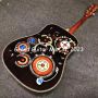 Custom D200AA Solid Back Side Wood Acoustic Guitar