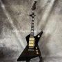 Custom Irregular Body Shape Ibanz Electric Guitar EZS High Gloss Destroyer Duplex Tremolo System in Black Color