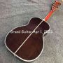 Custom OO Body Solid Rosewood Back Side Acoustic Guitar Abalone Binding Slotted Headstock Deluxe Torch Inaly 