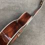 Custom Grand Factory OEM with Soundhole Pickup Jumbo SJ200dp Spruce Maple Acoustic Guitar with Double Pickguard Cocobolo Back Side