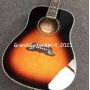 Custom D Body Flamed Maple Back Side Abalone Binding 5PCS Maple Neck Rosewood Fingerboard Deluxe Acoustic Guitar