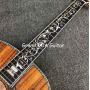 Custom Grand Acoustic Guitar All Koa Wood Top Back Sides OOO 39 Inch Body