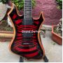 Custom Quilted Maple Veneer Wylde Audio Nomad Guitar with Ebony Fretboard Redrum Vortex