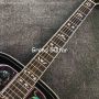 Custom Jumbo 43 Inch Bob Dylan Sunburst J200 Acoustic Guitar with Cocobolo Back Side Double Pickguard