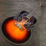 Custom Jumbo 43 Inch Bob Dylan Sunburst J200 Acoustic Guitar with Cocobolo Back Side Double Pickguard
