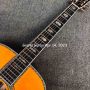 Custom Abalone Binding Glossing Finish Yellow Painting Color 5A AAAAA Dreadnought D Body 41 Inch Folk Acoustic Guitar Accept Guitar, Bass, Amp, Pedal OEM