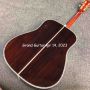 Custom Abalone Binding Glossing Finish Yellow Painting Color 5A AAAAA Dreadnought D Body 41 Inch Folk Acoustic Guitar Accept Guitar, Bass, Amp, Pedal OEM