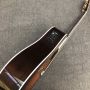 Custom Solid Spruce Top J45S Herringbone Binding Vintage Acoustic Guitar in Sunburst