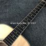 Custom Solid Spruce Top 40 inch Om Body Herringbone Binding Acoustic Guitar