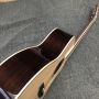 Custom Solid Spruce Top 41 inch D Dreadnought Cutaway Body Herringbone Binding Acoustic Guitar