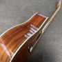 Custom 41 inch solid koa wood acoustic guitar abalone binding
