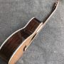 Custom 40 Inch OM Cedar Body Abalone Binding Acoustic Guitar 