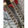 Custom 6+12 Strings Double Neck Electric Guitar SG Style in Red Color
