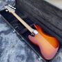 High Quality Elm wood nature color Electric 5 string F Jazz Bass guitar