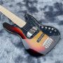 Custom Sunset Color Jazz 5 Strings JAZZ Electric Bass Maple Headstock Fretboard Inlaid with Shells