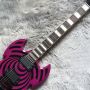 Quality Zakk Wyld Purple Electric Guitar E Circle Burst 2H Pickups 6-string SG Guitars Instruments De Musique