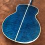 Custom 40 inch OM body abalone binding flamed maple back side acoustic guitar