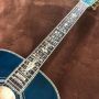 Custom 40 inch OM body abalone binding flamed maple back side acoustic guitar