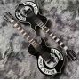 Custom Skull print Rosewood fingerboard electric guitar with Black hardware