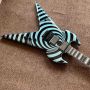 Custom Special Body WYLDE War Hamme Electric Guitar in Blue Color