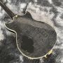 customized GLP electric guitar JAZZ music electric guitar gray tiger pattern maple body big rocker gold accessories