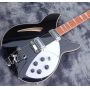 Custom fishbone bindings Rickenback 360 grand electric guitar semi hollow Ricken 330 glossy Black Ric 325 electric guitar