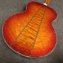 Custom gb acoustic guitar with solid spruce top and ripple maple back 42 inch jumbo style