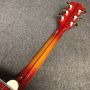 Custom gb acoustic guitar with solid spruce top and ripple maple back 42 inch jumbo style