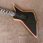 Custom Blood Eagle Handmade 6 stings Electric Guitar in Matte Black Color