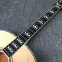 Custom 43 inch deluxe jumbo sj200aa full abalone binding acoustic guitar with SOLID cocobolo back side