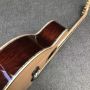 Custom 43 inch deluxe jumbo sj200aa full abalone binding acoustic guitar with SOLID cocobolo back side