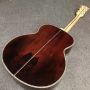 Custom 43 inch deluxe jumbo sj200aa full abalone binding acoustic guitar with SOLID cocobolo back side