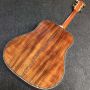 2023 New 41 Inch Solid Spruce Top KOA Back Side Fretboard Abalone Shell Binding Dove Style Acoustic Guitar