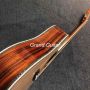 Custom 41 inch Dreadnought D body cutaway solid spruce top KOA back side acoustic guitar