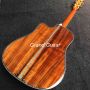 Custom 41 inch Dreadnought D body cutaway solid spruce top KOA back side acoustic guitar