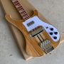 Custom 5pcs Maple+Rosewood Neck Thru Body Electric Bass Guitar Upgrade Adjustable Bridge Available Spalted Maple Checkerboard Binding