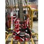 Edward Eddie Van Halen Heavy Relic Red Franken 5150 Electric Guitar Black White Stripes Floyd Rose Tremolo Bridge Slanted Pickup